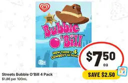 IGA Streets Bubble O'Bill offer