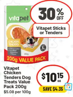 IGA Vitapet Sticks or Tenders Dog Treats Value Pack offer
