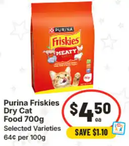 IGA Purina Friskies Dry Cat Food offer