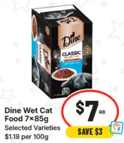 IGA Dine Wet Cat Food offer