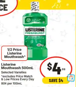 IGA Listerine Mouthwash offer
