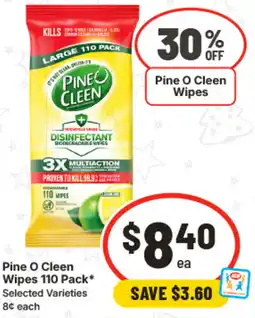 IGA Pine O Cleen Wipes 110 Pack offer