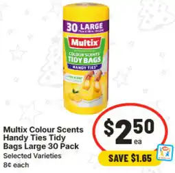 IGA Multix Colour Scents Handy Ties Tid Bags Large offer