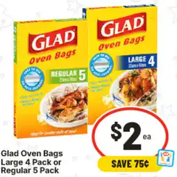 IGA Glad Oven Bags Large offer