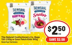 IGA The Natural Confectionery Co. Bags or Sour Patch Kids Selected Varieties offer
