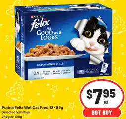 IGA Purina Felix Wet Cat Food Selected Varieties offer