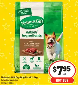 IGA Nature's Gift Dry Dog Food offer
