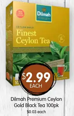 Spudshed Dilmah Premium Ceylon Gold Black Tea 100pk offer