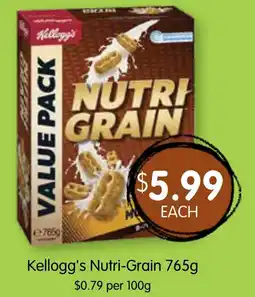 Spudshed Kellogg's Nutri-Grain offer