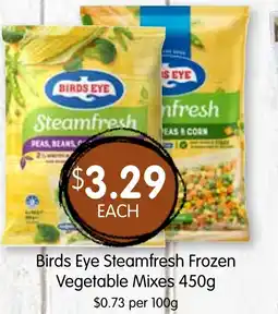 Spudshed Birds Eye Steamfresh Frozen Vegetable Mixes offer