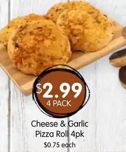 Spudshed Cheese & Garlic Pizza Roll 4pk offer