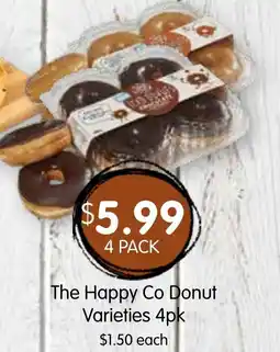 Spudshed The Happy Co Donut Varieties 4pk offer