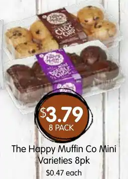 Spudshed The Happy Muffin Co Mini Varieties 8pk offer