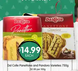 Spudshed Dal Colle Panettone and Pandoro Varieties offer