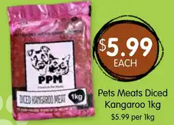 Spudshed Pets Meats Diced Kangaroo offer