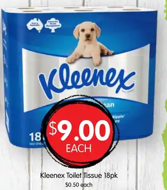Spudshed Kleenex Toilet Tissue 18pk offer