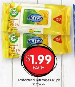 Spudshed Antibacterial Blitz Wipes 120pk offer