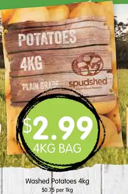 Spudshed Washed Potatoes offer