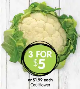 Spudshed Cauliflower offer
