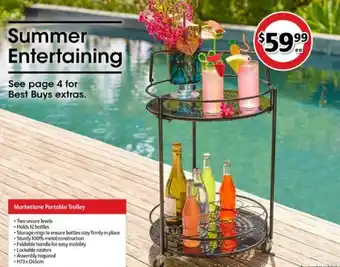 Coles Marketione portable trolley offer