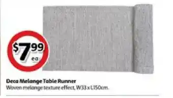 Coles Deca melange table runner offer