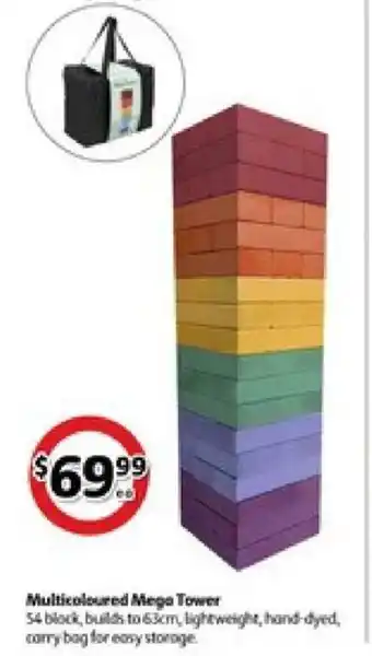 Coles Multicoloured mega tower offer