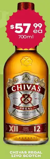Thirsty Camel Chivas regal 12yo scotch offer