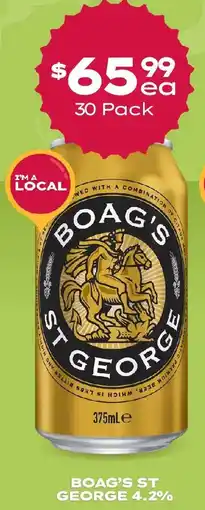 Thirsty Camel Boag's st george 4.2% offer