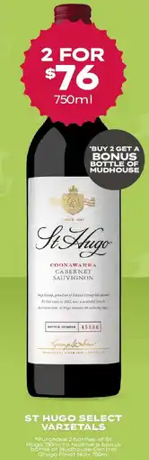 Thirsty Camel St hugo select varietals offer