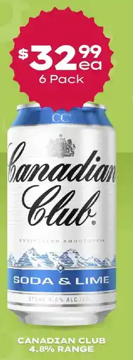 Thirsty Camel Canadian club 4.8% range offer