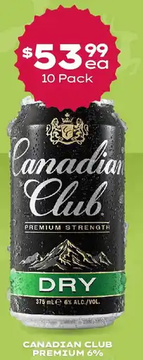 Thirsty Camel Canadian club premium 6% offer