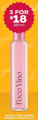 Thirsty Camel Poco vino wine select varietals offer