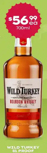 Thirsty Camel WILD TURKEY 81 PROOF offer
