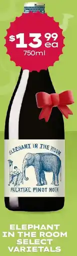 Thirsty Camel Elephant in the room select varietals offer
