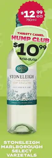 Thirsty Camel Stoneleigh marlborough select varietals offer