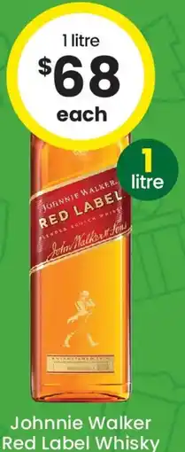 The Bottle O Johnnie Walker Red Label Whisky offer