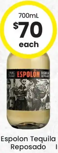 The Bottle O Espolon Tequila Reposado offer