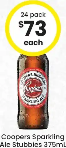 The Bottle O Coopers Sparkling Ale Stubbies offer