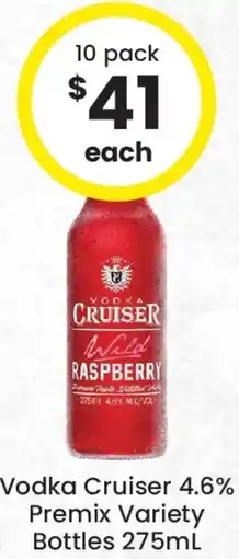 The Bottle O Vodka Cruiser 4.6% Premix Variety Bottles offer