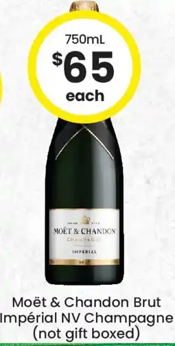 The Bottle O Moët & chandon brut impérial nv champagne offer
