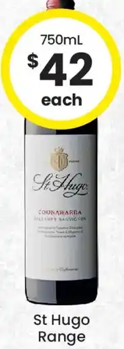 The Bottle O St Hugo Range offer