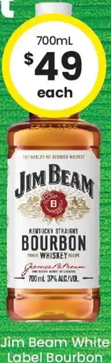 The Bottle O Jim Beam White Label Bourbon offer
