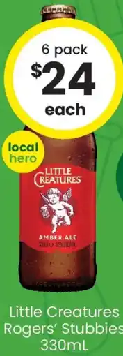 The Bottle O Little Creatures Rogers' Stubbies offer