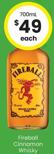 The Bottle O Fireball Cinnamon Whisky offer