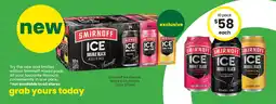 The Bottle O Smirnoff Ice Double Black 6.5% Premix Cans offer