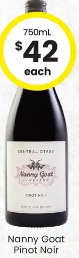 The Bottle O Nanny Goat Pinot Noir offer