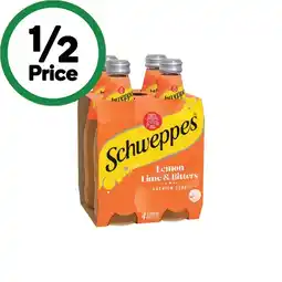Woolworths Schweppes Soft Drink, Mineral Water or Mixer Varieties 4 x 300ml offer