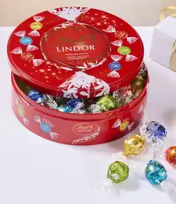Coles Lindt Lindor Limited Edition Round Tin offer