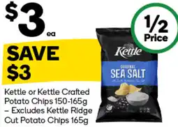 Woolworths Kettle or Kettle Crafted Potato Chips offer