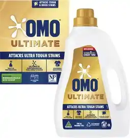 Coles Omo Ultimate Laundry Liquid 2 Litre or Powder 2kg offer